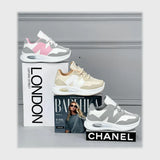 حذاء اسنيكرز بناتى فوندي جلد إسكاي مستورد ونعل PVC حقن الوان متعددة كل المواسم من ميلانو - 7413