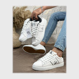 حذاء سنيكرز رجالى فوندي جلد إسكاي مستورد ونعل PVC حقن الوان متعددة جميع المواسم من لابتوب - 743