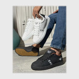 حذاء سنيكرز رجالى فوندي جلد إسكاي مستورد ونعل PVC حقن الوان متعددة جميع المواسم من لابتوب - 744