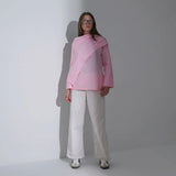 بلوزه اكمام طويلة حريمي بوبلين بني صيفي من ديفاتشي - 7525