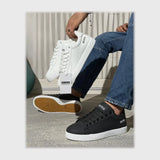 حذاء سنيكرز رجالى فوندي جلد إسكاي مستورد ونعل PVC حقن الوان متعددة جميع المواسم من لابتوب - 753