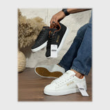 حذاء سنيكرز رجالى فوندي جلد إسكاي مستورد ونعل PVC حقن الوان متعددة جميع المواسم من لابتوب - 754