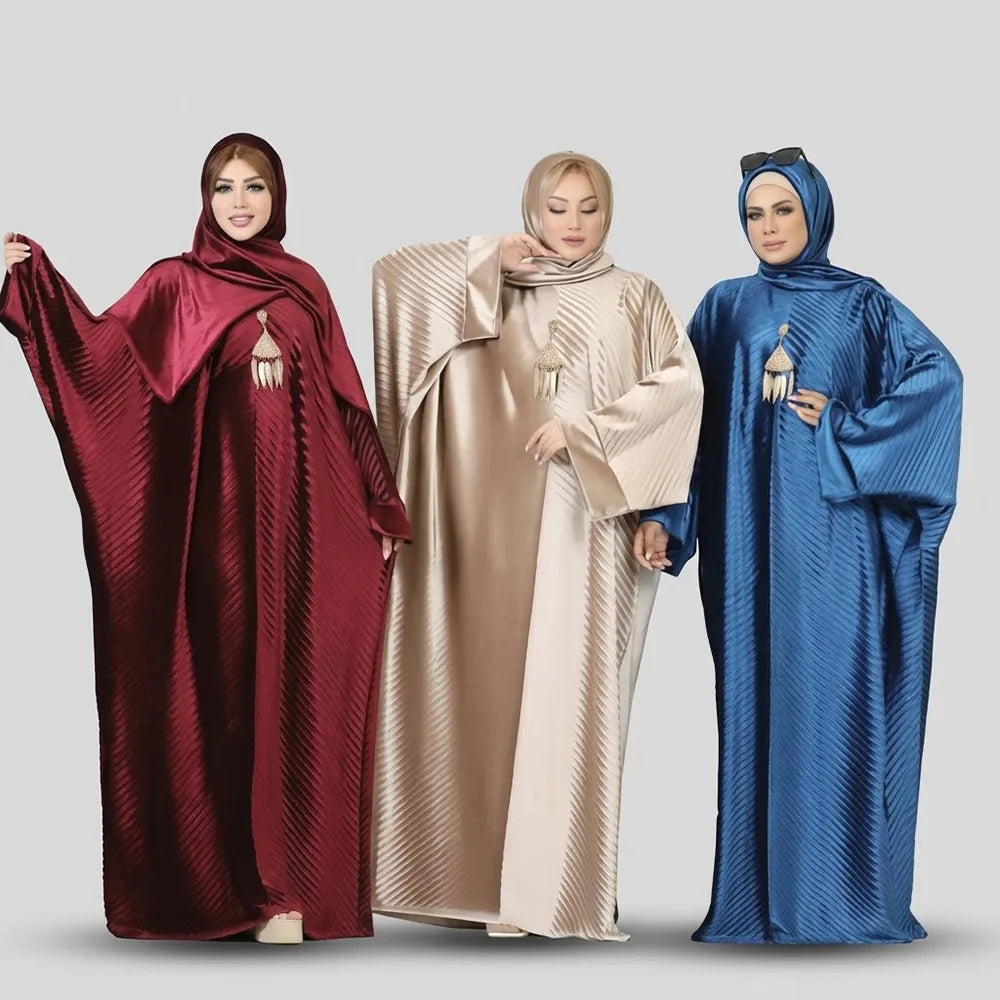 ملحفة سادة حريمى قطيفة ستان مشكل الوان شتوى من نورهان - 8002