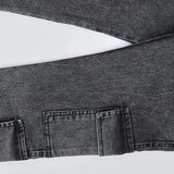 بنطلون 4 جيب اولادي من سن 9 سنين ل 12 سنه بوي فريند تلبيس واسع جميع المواسم رمادي غامق من الأنطوني جينز - 8003-grey