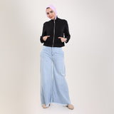 جاكيت سوستة رقبة عالية