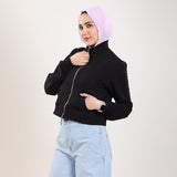 جاكيت سوستة رقبة عالية
