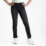 بنطلون جينز سليم فيت بناتى جينز رباعيه ليكرا اسود جميع المواسم من ريمنت - 819