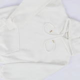 سويت شيرت هودي أولادي - بناتي ميلتون بلوش أبيض شتوي من جي زد - 82