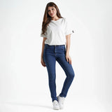 بنطلون جينز سليم فيت بناتى جينز رباعيه ليكرا الوان متعددة جميع المواسم من ريمنت - 832