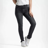 بنطلون جينز سليم فيت بناتى جينز رباعيه ليكرا اسود جميع المواسم من ريمنت - 834
