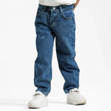 بنطلون جينز بوي فريند اولادى جينز رباعيه ليكرا الوان متعددة جميع المواسم من ريمنت - 851