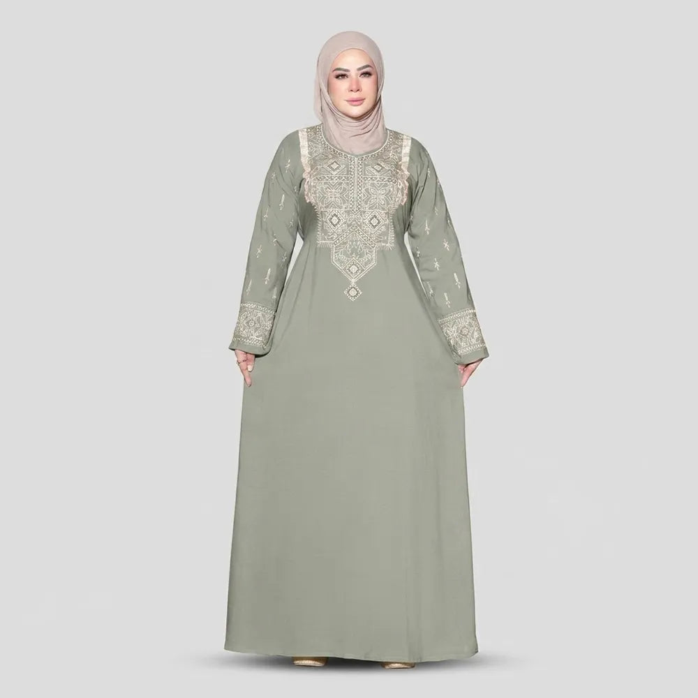 عباية استقبال رسومات حريمى اهرام لوكس الوان متعددة صيفى من سوق العبايه - 855