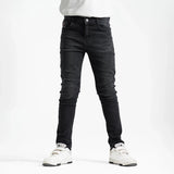 بنطلون جينز سليم فيت اولادى جينز رباعيه ليكرا اسود جميع المواسم من ريمنت - 869
