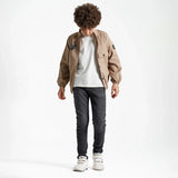 بنطلون جينز سليم فيت اولادى جينز رباعيه ليكرا اسود جميع المواسم من ريمنت - 869