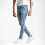 بنطلون جينز سليم فيت اولادى جينز رباعيه ليكرا الوان متعددة جميع المواسم من ريمنت - 882