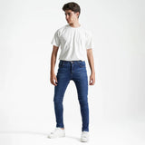 بنطلون جينز سليم فيت اولادى جينز رباعيه ليكرا الوان متعددة جميع المواسم من ريمنت - 882