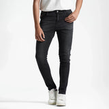 بنطلون جينز سليم فيت اولادى جينز رباعيه ليكرا اسود جميع المواسم من ريمنت - 884