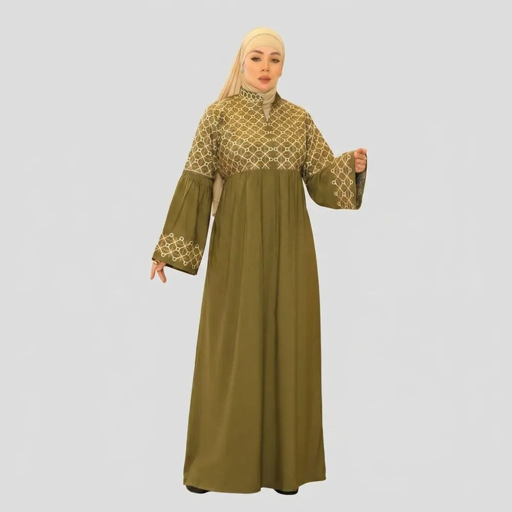 عباية استقبال رسومات حريمى اهرام لوكس الوان متعددة صيفى من سوق العبايه - 889
