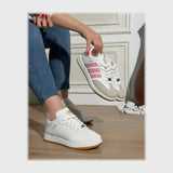 حذاء سنيكرز حريمى فوندي جلد إسكاي مستورد ونعل PVC حقن الوان متعددة جميع المواسم من لابتوب - 889