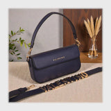 شنطة كروس حريمى جلد 2اسود*لون جميع المواسم من فلامنجو - 905