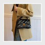 شنطة كروس حريمى جلد 2اسود*لون جميع المواسم من فلامنجو - 91