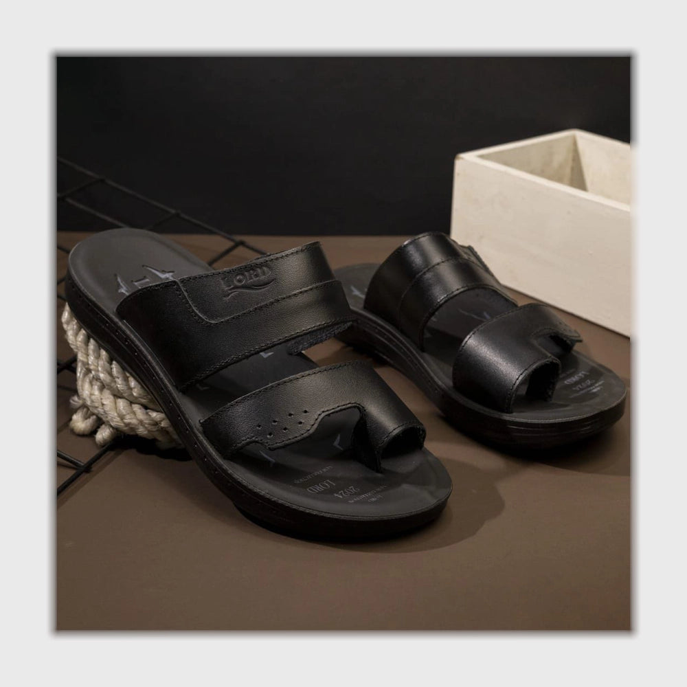 شبشب طبي رجالى جلد الوان متعددة Al-Mathaf Shoes من شوز ماركت - 917-BK