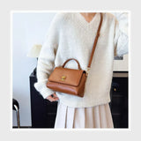 شنطة كروس حريمى جلد 2اسود*لون جميع المواسم من فلامنجو - 93