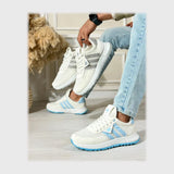 حذاء سنيكرز رجالى فوندي جلد إسكاي مستورد ونعل PVC حقن الوان متعددة جميع المواسم من لابتوب - 930