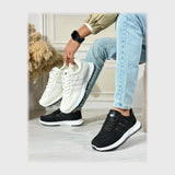 حذاء سنيكرز رجالى فوندي جلد إسكاي مستورد ونعل PVC حقن الوان متعددة جميع المواسم من لابتوب - 934