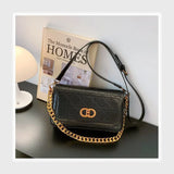 شنطة كروس حريمى جلد 2اسود*لون جميع المواسم من فلامنجو - 95