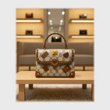 شنطة كروس حريمى جلد 2اسود*لون جميع المواسم من فلامنجو - 96