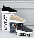 حذاء سنيكرز حريمى فوندي تريكو خيط مستورد ونعل PVC حقن الوان متعددة جميع المواسم من ميلانو - 98746