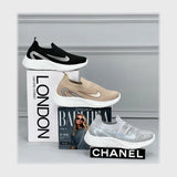 حذاء سنيكرز حريمى فوندي جلد إسكاي مستورد ونعل PVC حقن الوان متعددة جميع المواسم من ميلانو - 98850