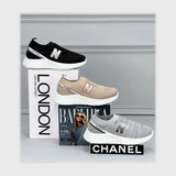 حذاء سنيكرز حريمى فوندي جلد إسكاي مستورد ونعل PVC حقن الوان متعددة جميع المواسم من ميلانو - 98901