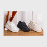 حذاء سنيكرز اطفالى فوندي جلد إسكاي مستورد ونعل PVC حقن الوان متعددة جميع المواسم من إس آند كيه يويو ميكس - A-1076BN