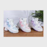 حذاء  سنيكرز اطفالى فوندي جلد إسكاي مستورد ونعل PVC حقن الوان متعددة جميع المواسم من إس آند كيه يويو ميكس - A-347NL