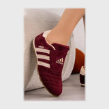 حذاء سنيكرز حريمى فوندي جلد إسكاي مستورد ونعل PVC حقن نبيتى جميع المواسم من ساندي - A-4904-MR