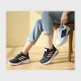 حذاء سنيكرز حريمى فوندي تريكو خيط مستورد ونعل PVC حقن الوان متعددة شتوى من الطائر - A004-1