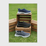 حذاء سنيكرز رجالى فوندي تريكو خيط مستورد ونعل PVC حقن الوان متعددة جميع المواسم من ميرور - AR-155