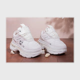 حذاء سنيكرز اطفالى فوندي جلد إسكاي مستورد ونعل PVC حقن الوان متعددة جميع المواسم من باريس - B-10-4