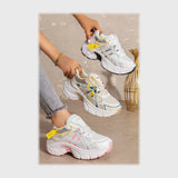 حذاء سنيكرز حريمى فوندي جلد إسكاي مستورد ونعل PVC حقن ألوان متعددة جميع المواسم من بيكو - B-108