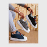 حذاء سنيكرز رجالى فوندي إسكاي مستورد ونعل PVC حقن الوان متعددة جميع المواسم من بيكو - B-11003