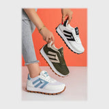 حذاء سنيكرز حريمى فوندي جلد إسكاي مستورد ونعل PVC حقن ألوان متعددة جميع المواسم من بيكو - B-3015