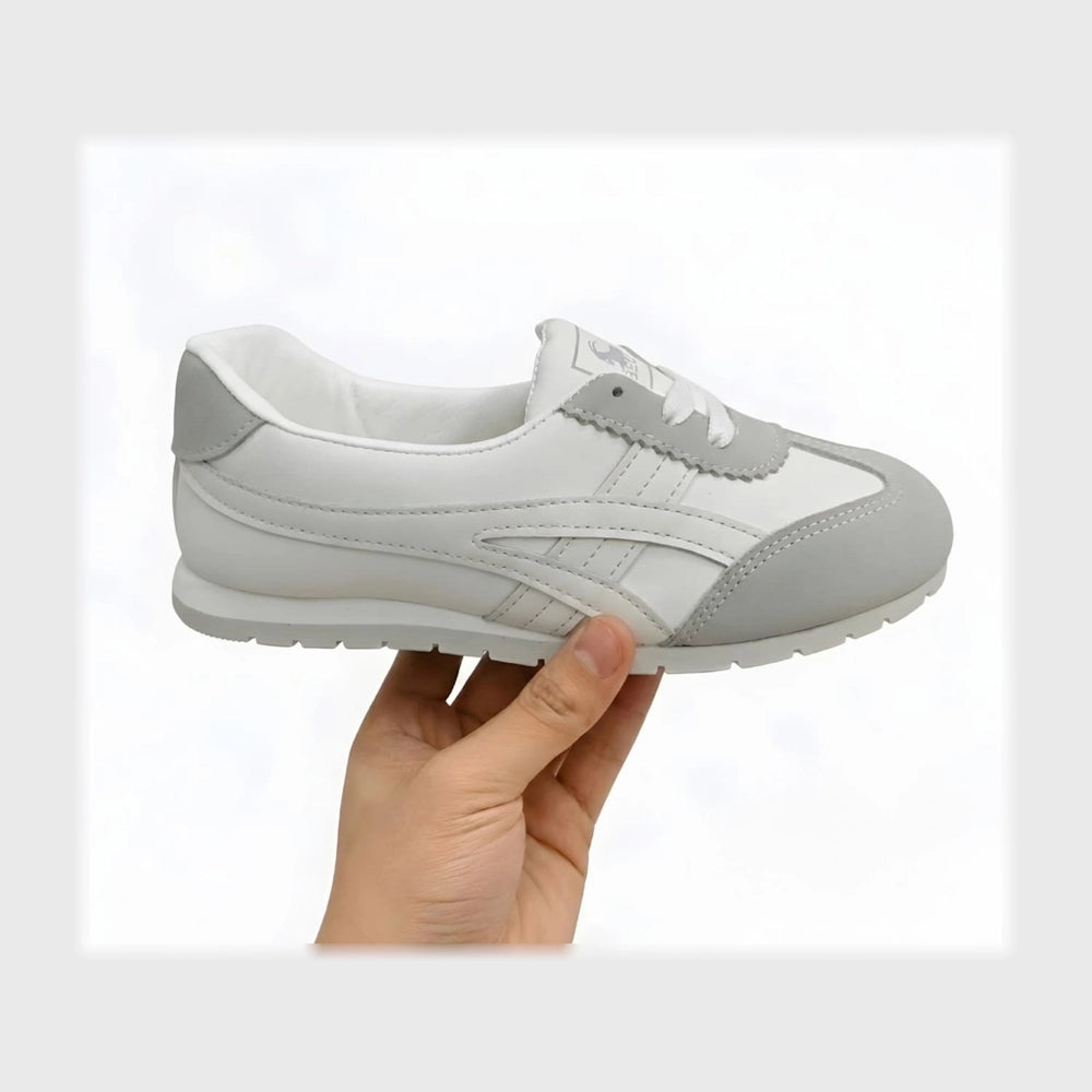 حذاء سنيكرز حريمى فوندي جلد إسكاي مستورد ونعل PVC حقن الوان متعددة جميع المواسم من كيو ار - BL6-3