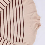 بلوفر بيزك مقلم حريمى تريكو بيج شتوي من اتش - Body-BJ