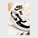 حذاء سنيكرز حريمى فوندي جلد إسكاي مستورد ونعل PVC حقن اسود جميع المواسم من ذا بيست - C-1000-BK