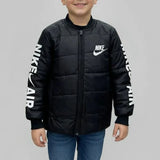 جاكيت مطبوع وتر بروف اولادي سوفت اسود شتوي من كيه اتش ال - CH-BK