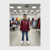 جاكيت مطبوع وتر بروف اولادي سوفت نبيتي شتوي من كيه اتش ال - CH-MR