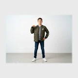 جاكيت مطبوع وتر بروف اولادي سوفت زيتي شتوي من كيه اتش ال - CH-OL