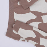 بلوفر رسومات حريمى تريكو بيج شتوي من اتش - Cao-3